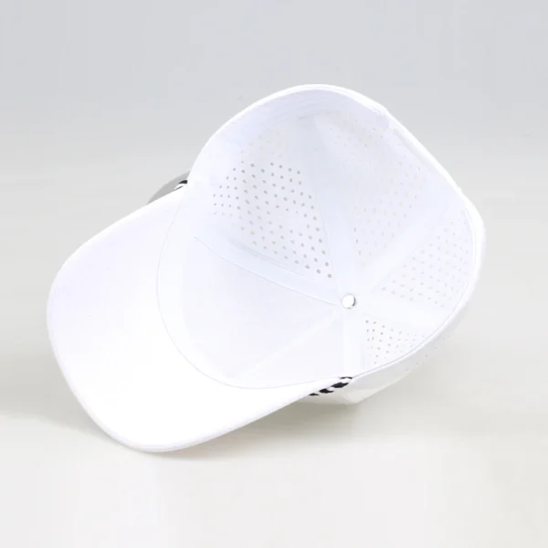 BSCI Wholesale Custom White Manufacturers  Womens Baseball Hats Cap With Rope - Image 2