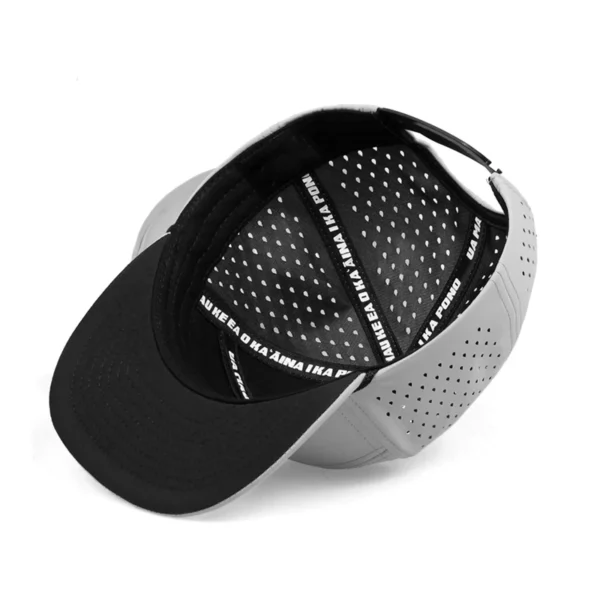 Customizable Logo High End Golf Running Multi Color Flat Bill Water Resistant 7 Panels Bulk Snapback Caps - Image 2