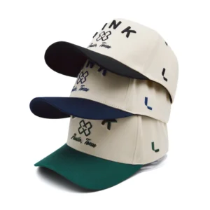 Customized Cotton 5 Panel Embroidery New Snap Back Solid Color Logo Customized Baseball Cap in Two-tone Caps Hats