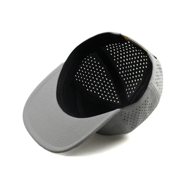 Perforated Hat Waterproof Nylon Rope Snapback Cap Trap Waterproof Polyester Fabric Hat Snapback Performance Hat Float - Image 2