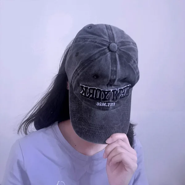 Custom Fishing Logo Vintage Retro 6 Panel Wash Cotton Dad Hat Cap Unstructured Baseball Cap Hats Casquette for Men and Women - Image 3