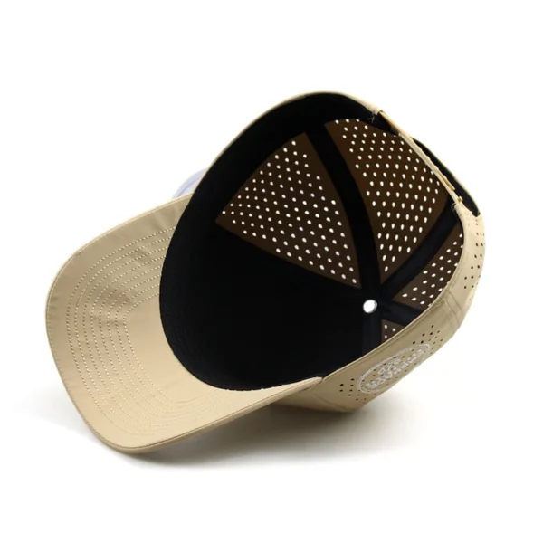 Curved 5 Panel Waterproof Hat Waterproof Mesh 5 Panel Hat 5 Panel Waterproof Cotton Hat - Image 2