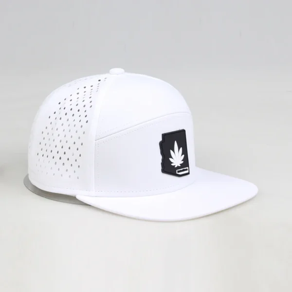 Customizable Logo  Running Camo Golf  Hydro  Flat Bill Waterproof Perforated 7 Panels Rope Snapback Cap Hats - Image 4