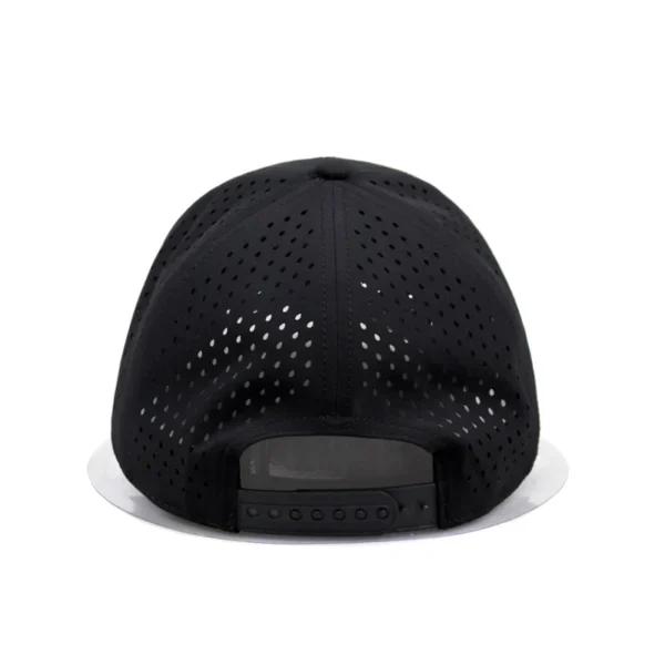 Nylon Whole Sale Custom Men 6 Panel Laser Cut Baseball Cap - Image 3