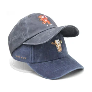 High Quality Outdoor Adjustable Embroidered Letter Logo 6 Panels Vintage Baseball Cap Embroidery Dad Hats for Man and Woman