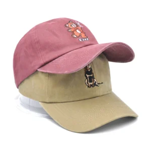 BSCI Custom Good Quality 6 Panel Men Low Profile Embroidered Logo Vintage Washed Cotton Baseball Cap Oem Dad Hat