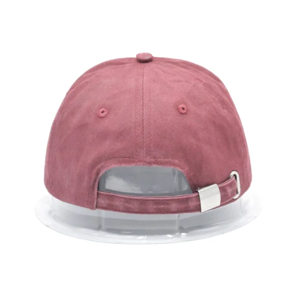 BSCI Custom Good Quality 6 Panel Men Low Profile Embroidered Logo Vintage Washed Cotton Baseball Cap Oem Dad Hat - Image 4