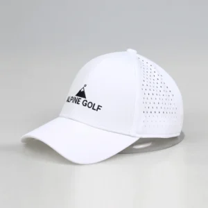 Waterproof Sports Golf Cap 3d Embroidery Logo  Hole Drilled Baseball Hat Waterproof Sport Cap Perforated Baseball Cap