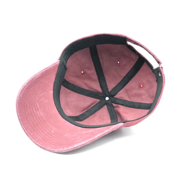 BSCI Custom Good Quality 6 Panel Men Low Profile Embroidered Logo Vintage Washed Cotton Baseball Cap Oem Dad Hat - Image 2