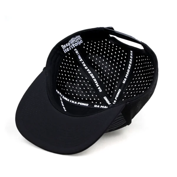 Customizable Logo  Running Camo Golf  Hydro  Flat Bill Waterproof Perforated 7 Panels Rope Snapback Cap Hats - Image 2