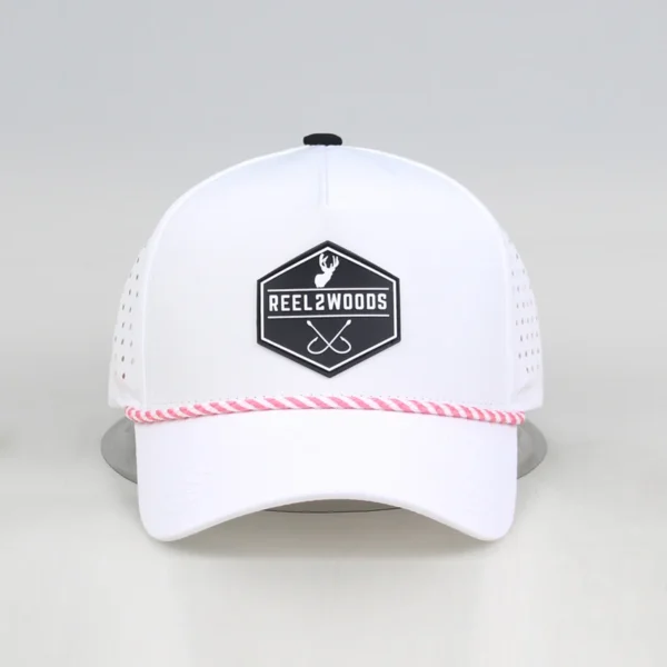 Perforate Breathable USA 5 Panel Baseball Cap Hats for Men - Image 3