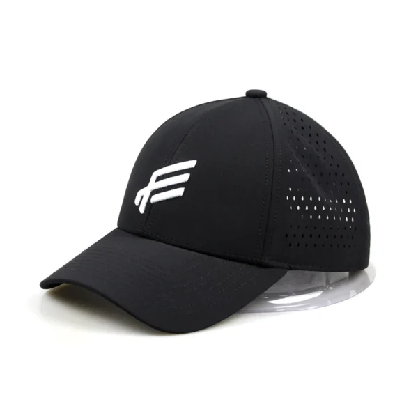 Waterproof Caps With Wolf Logo Waterproof Sports Performance Baseball Cap Kids Size Waterproof Laser Cut Cap