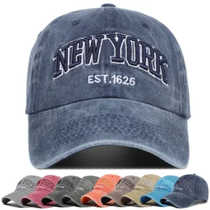 Custom Fishing Logo Vintage Retro 6 Panel Wash Cotton Dad Hat Cap Unstructured Baseball Cap Hats Casquette for Men and Women